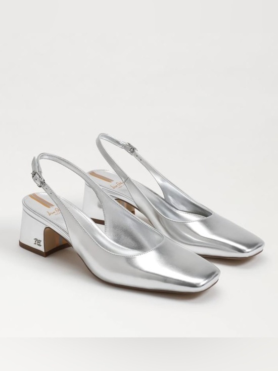 Sam Edelman Shoes - Sam Edelman Silver Terra Dress Heeled Sandals NWT